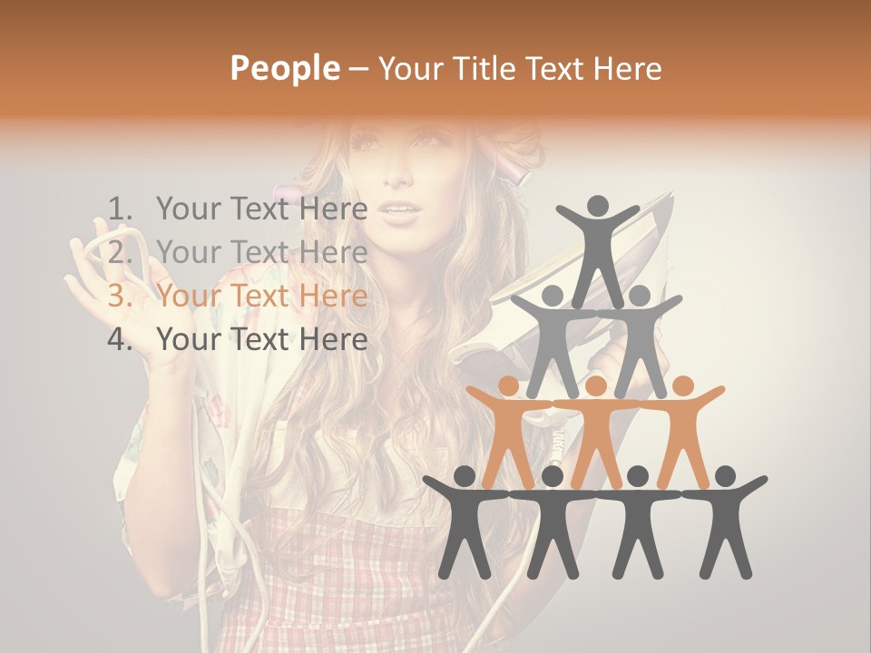 Background Daily Female PowerPoint Template