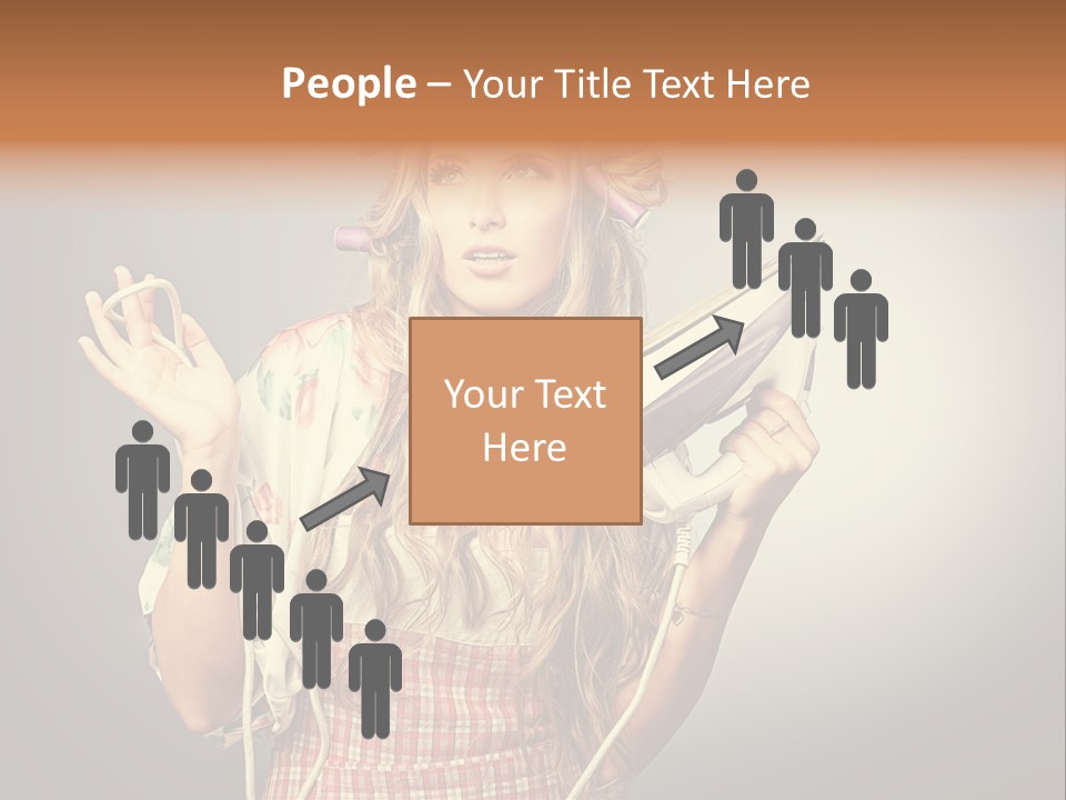 Background Daily Female PowerPoint Template