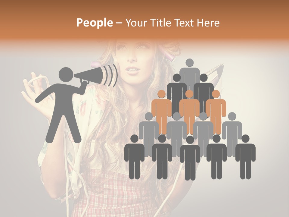 Background Daily Female PowerPoint Template