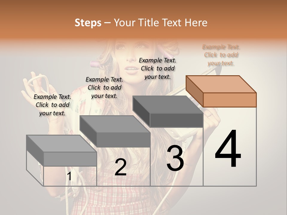 Background Daily Female PowerPoint Template