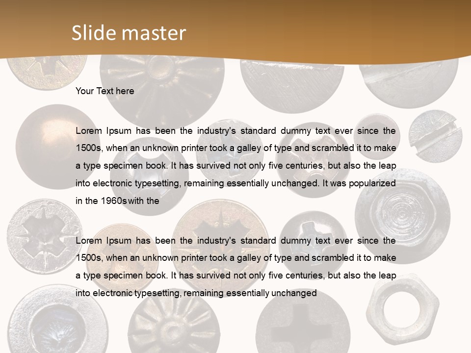 Screw Heads PowerPoint Template