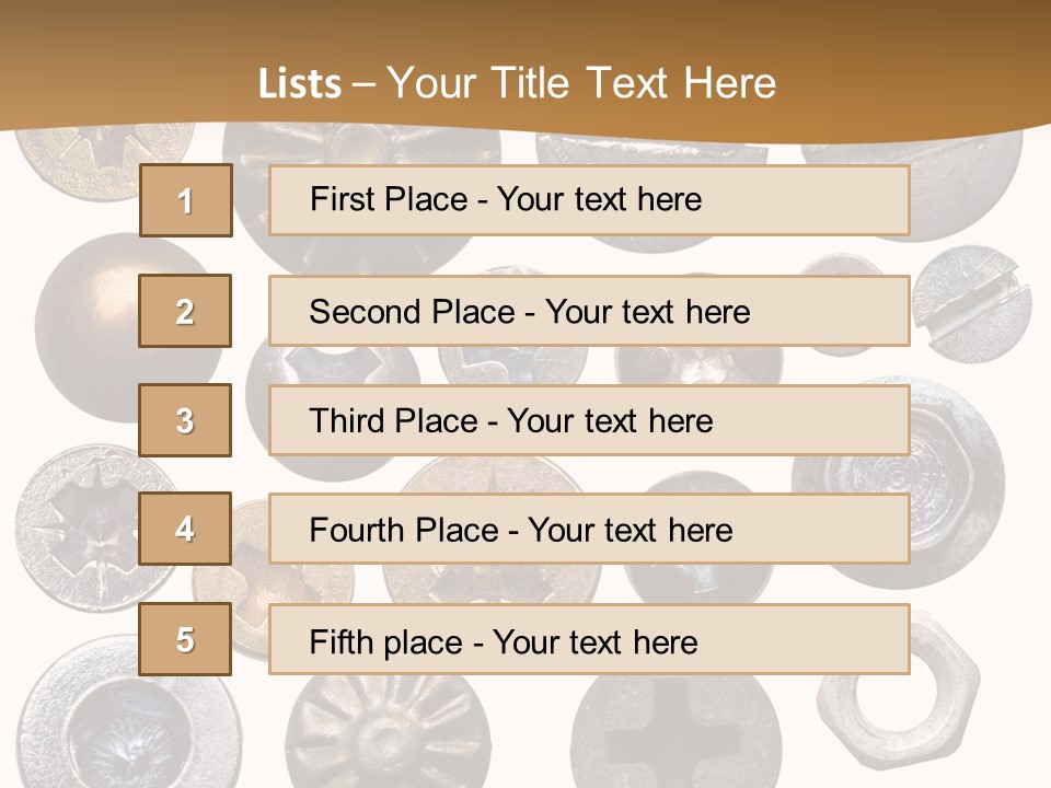 Screw Heads PowerPoint Template