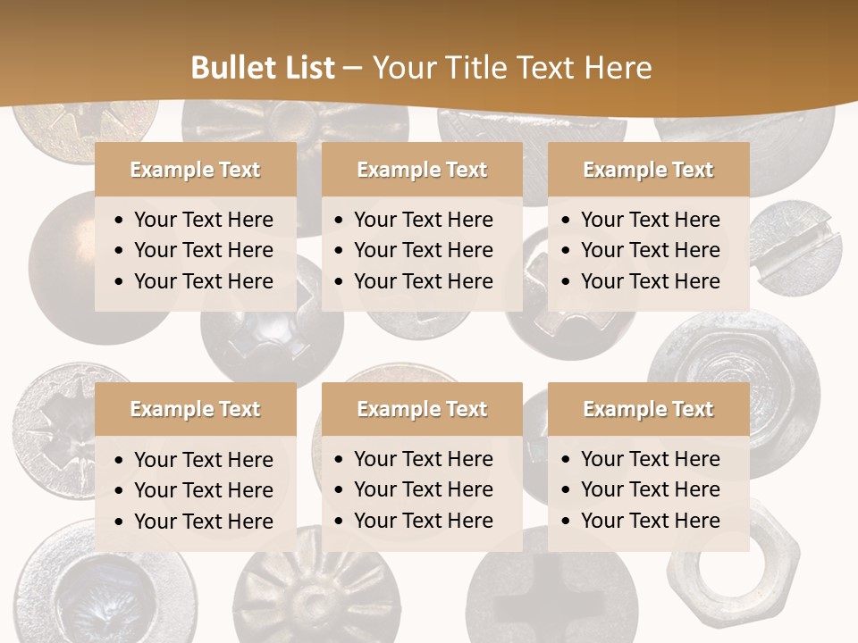 Screw Heads PowerPoint Template