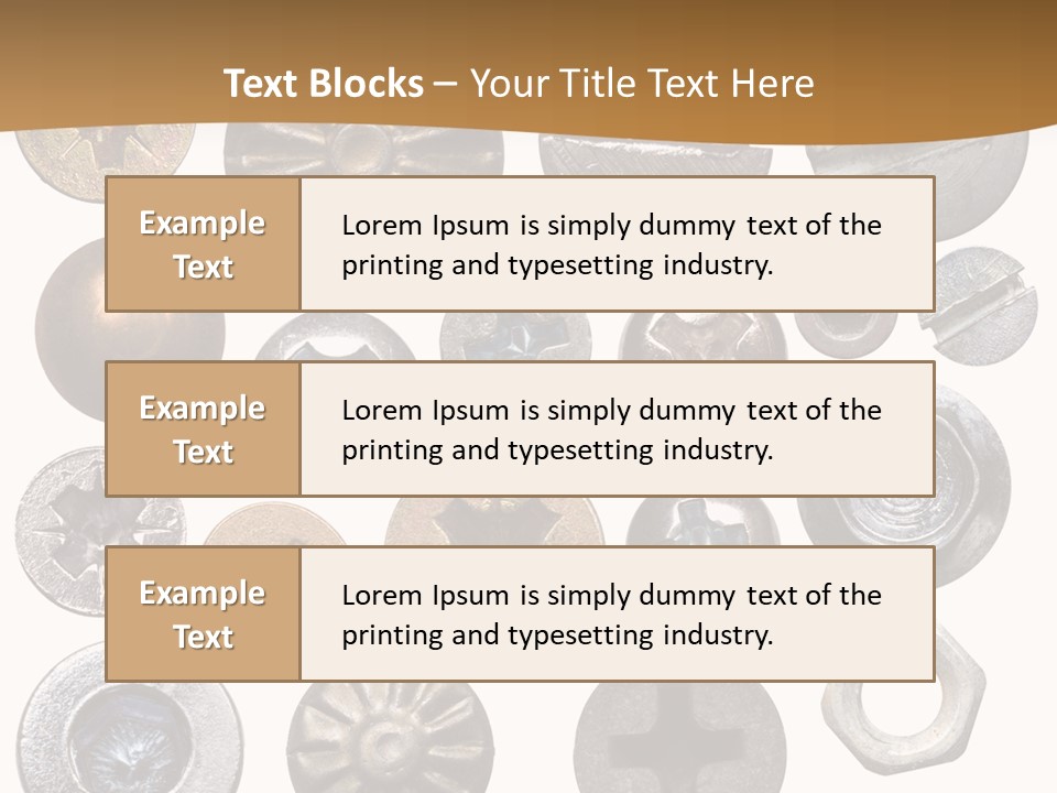 Screw Heads PowerPoint Template