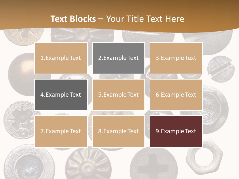 Screw Heads PowerPoint Template