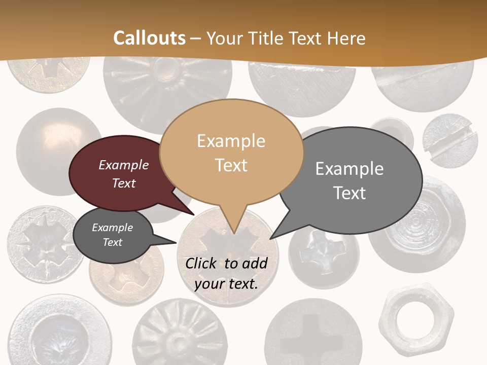 Screw Heads PowerPoint Template