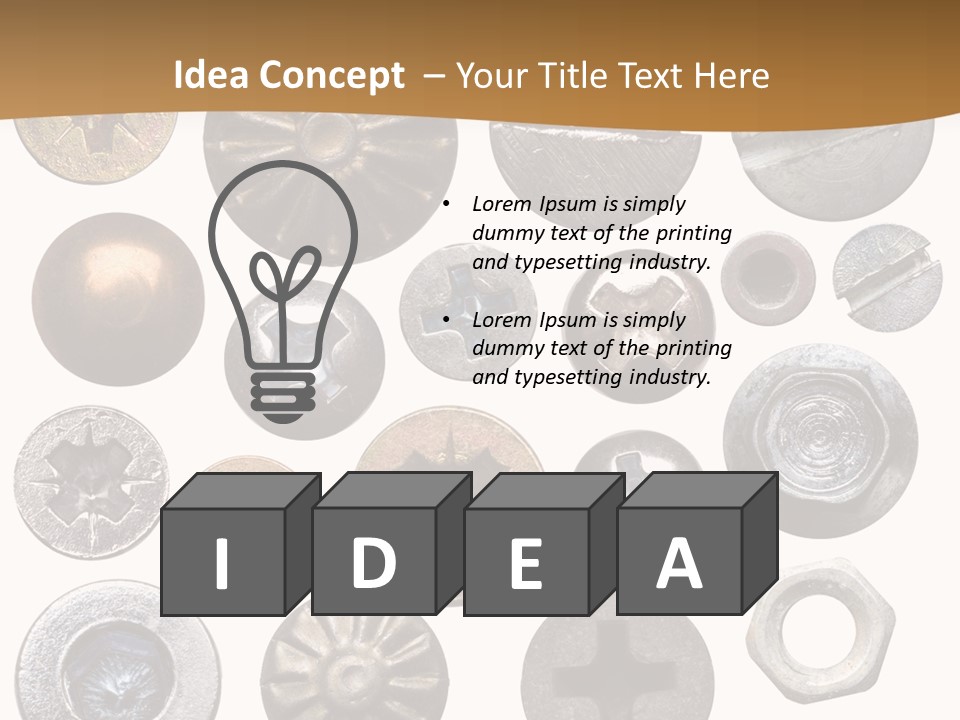 Screw Heads PowerPoint Template