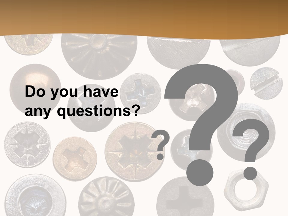 Screw Heads PowerPoint Template