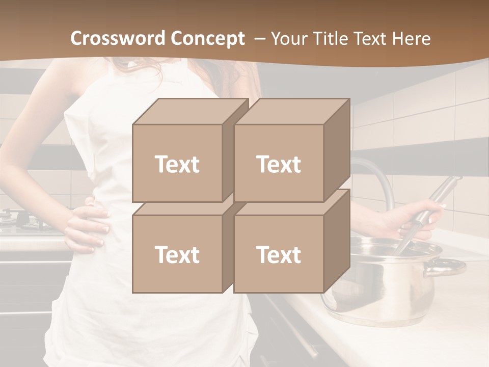 Lingerie Work Portrait PowerPoint Template