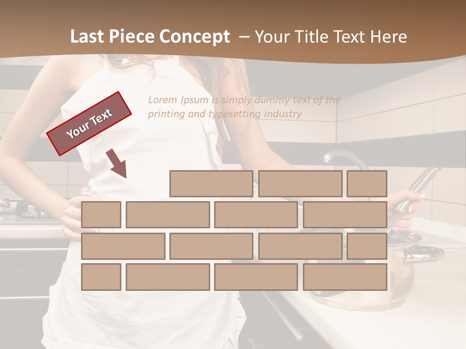 Lingerie Work Portrait PowerPoint Template