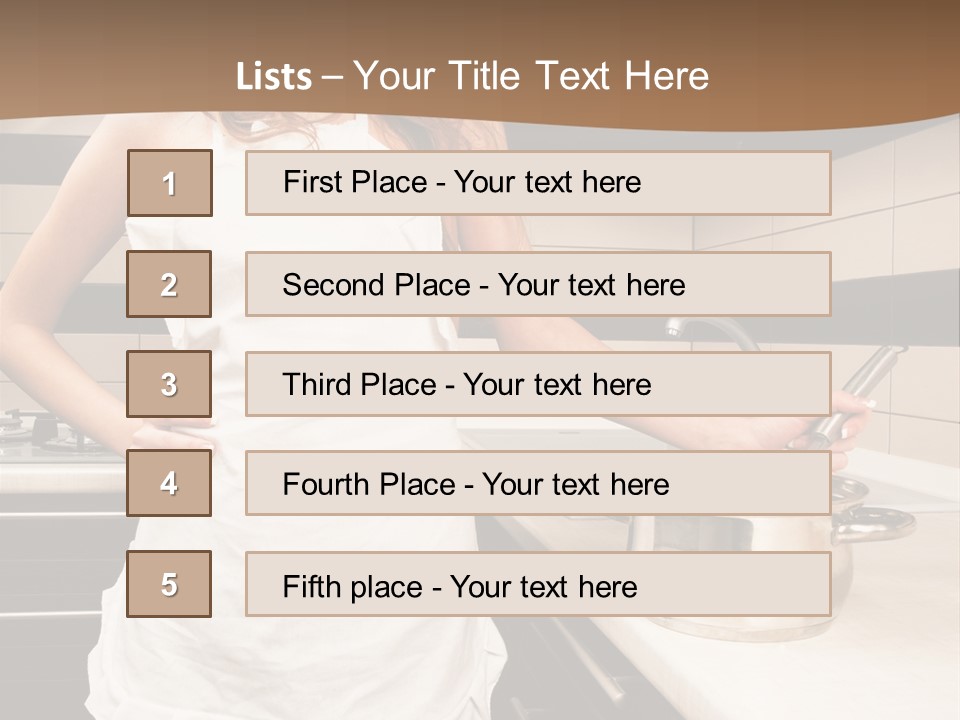 Lingerie Work Portrait PowerPoint Template