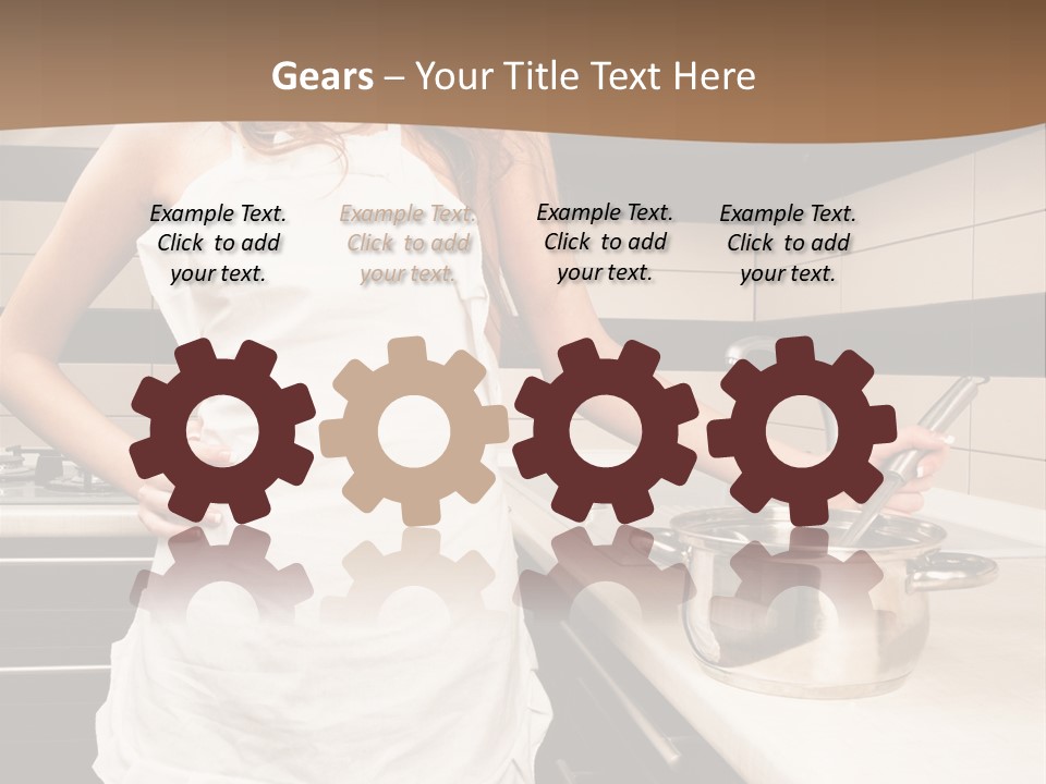 Lingerie Work Portrait PowerPoint Template