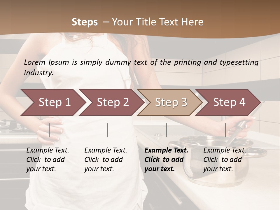 Lingerie Work Portrait PowerPoint Template