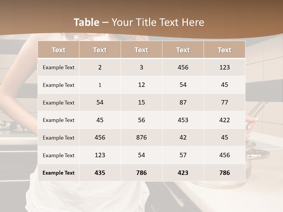 Lingerie Work Portrait PowerPoint Template