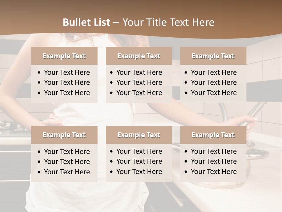 Lingerie Work Portrait PowerPoint Template