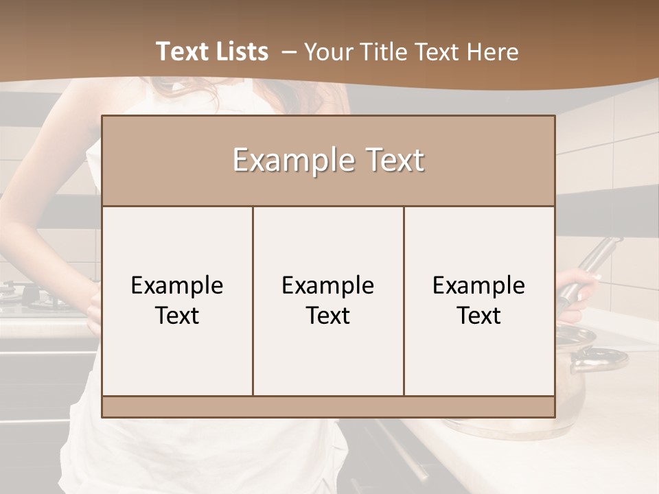 Lingerie Work Portrait PowerPoint Template