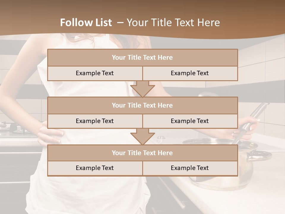 Lingerie Work Portrait PowerPoint Template