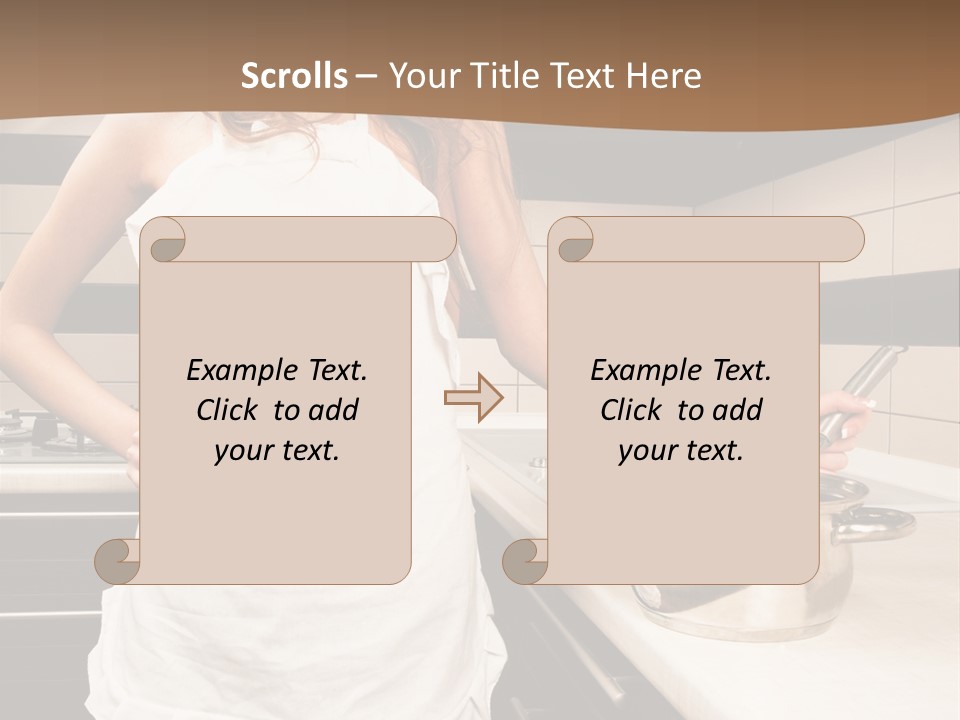 Lingerie Work Portrait PowerPoint Template