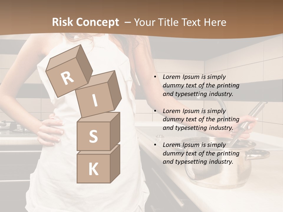 Lingerie Work Portrait PowerPoint Template