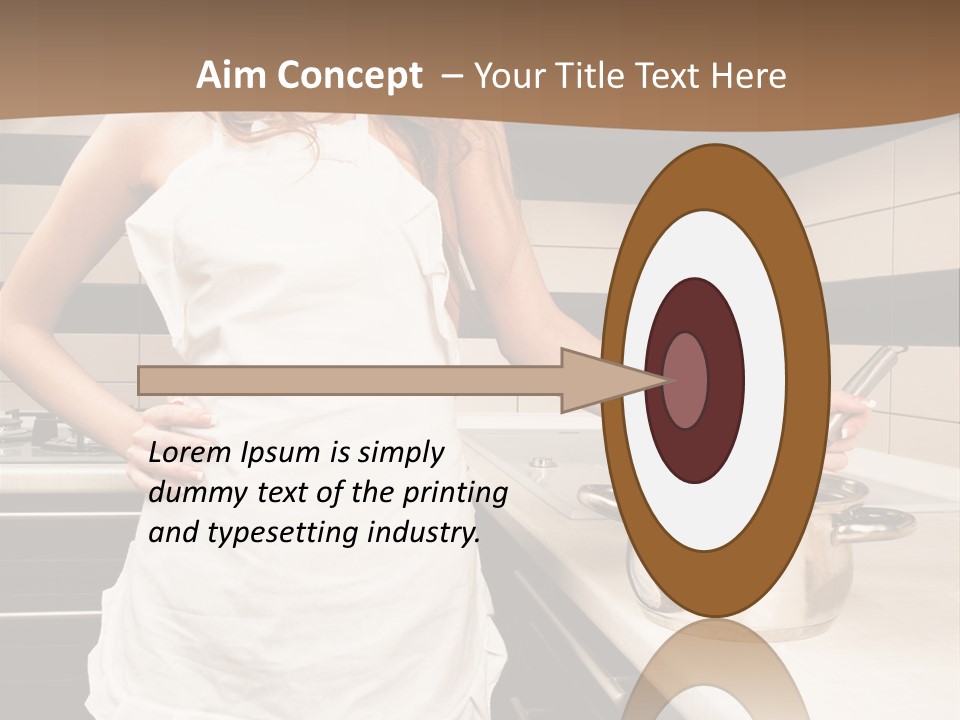 Lingerie Work Portrait PowerPoint Template