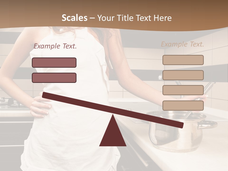 Lingerie Work Portrait PowerPoint Template