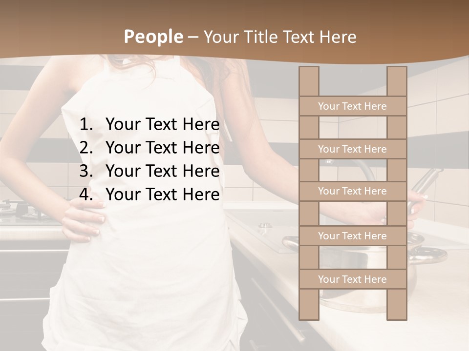 Lingerie Work Portrait PowerPoint Template