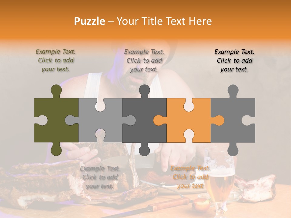 Beer And Pork PowerPoint Template