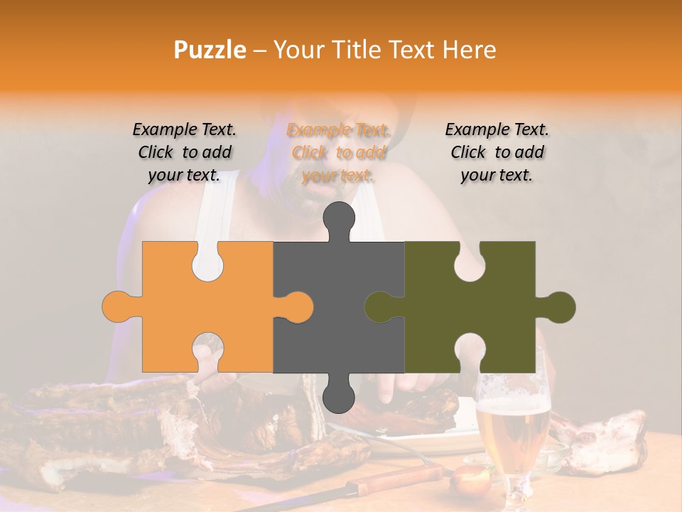 Beer And Pork PowerPoint Template