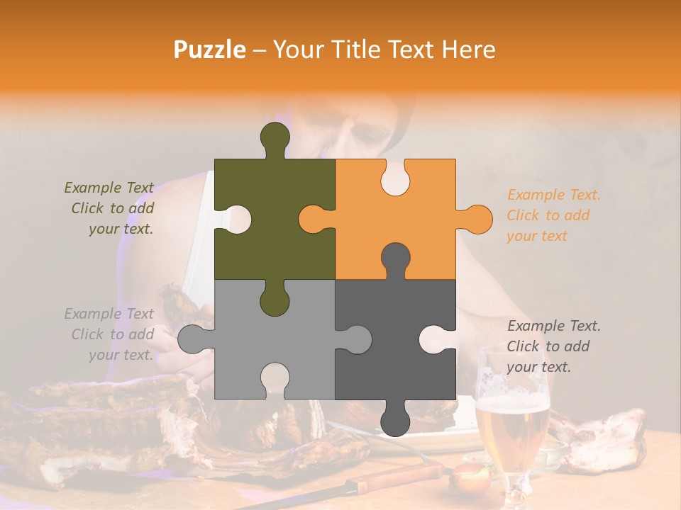 Beer And Pork PowerPoint Template