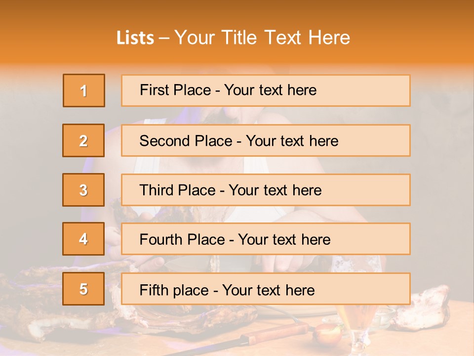 Beer And Pork PowerPoint Template