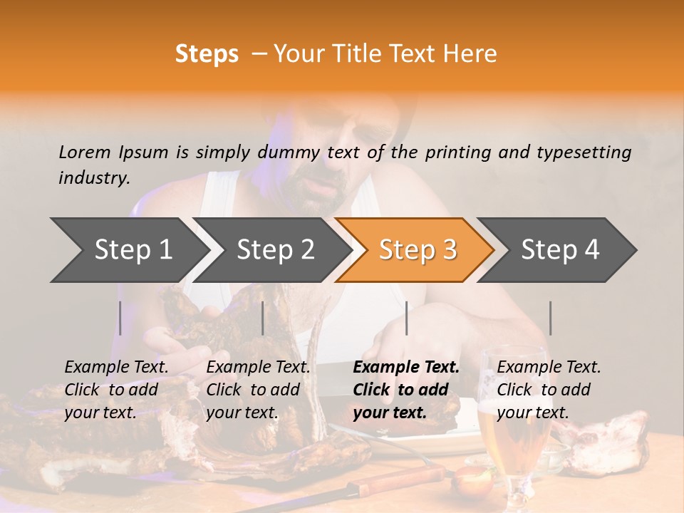 Beer And Pork PowerPoint Template