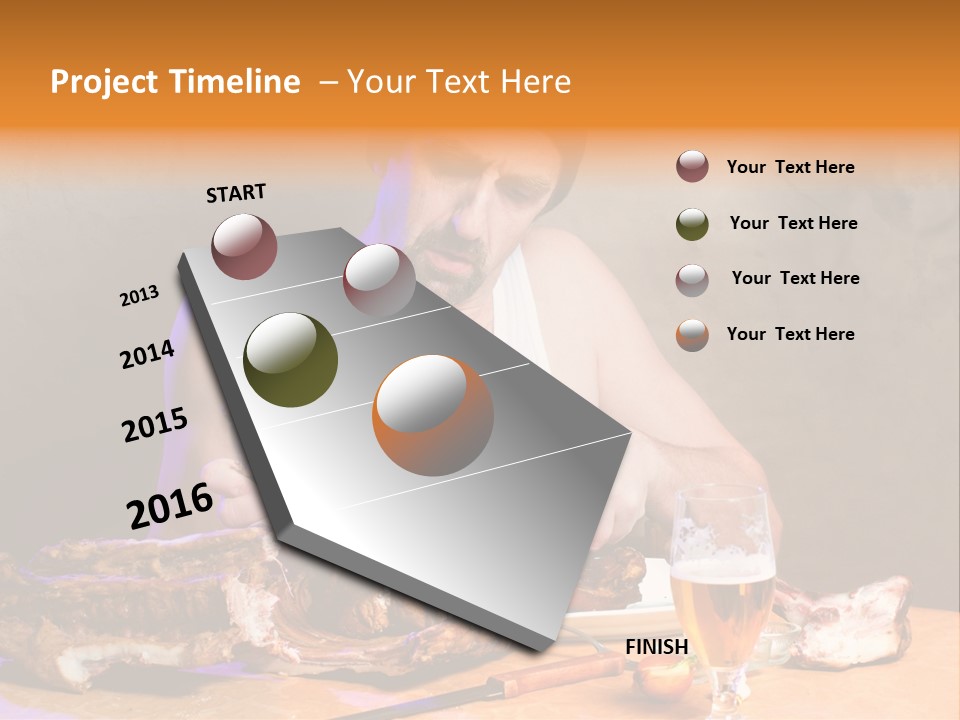 Beer And Pork PowerPoint Template
