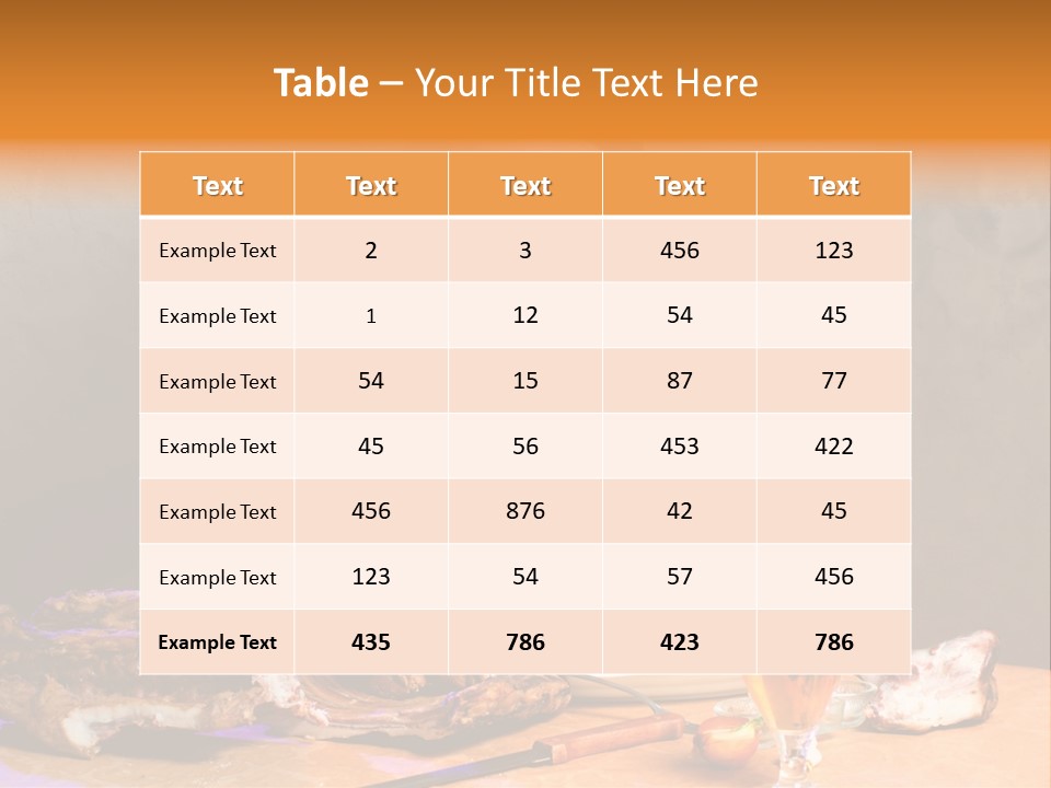 Beer And Pork PowerPoint Template