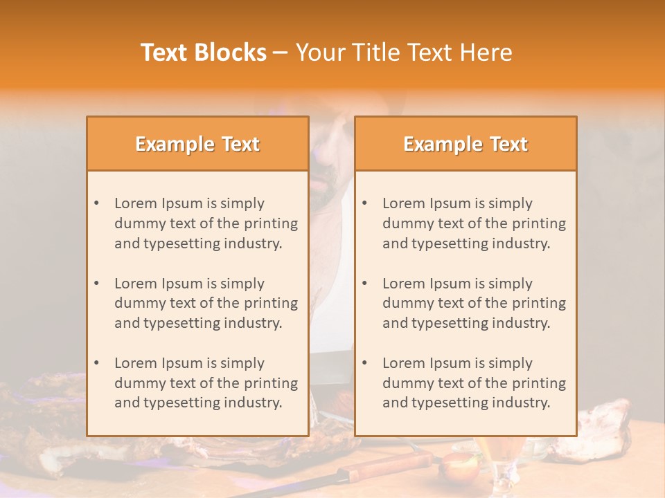 Beer And Pork PowerPoint Template