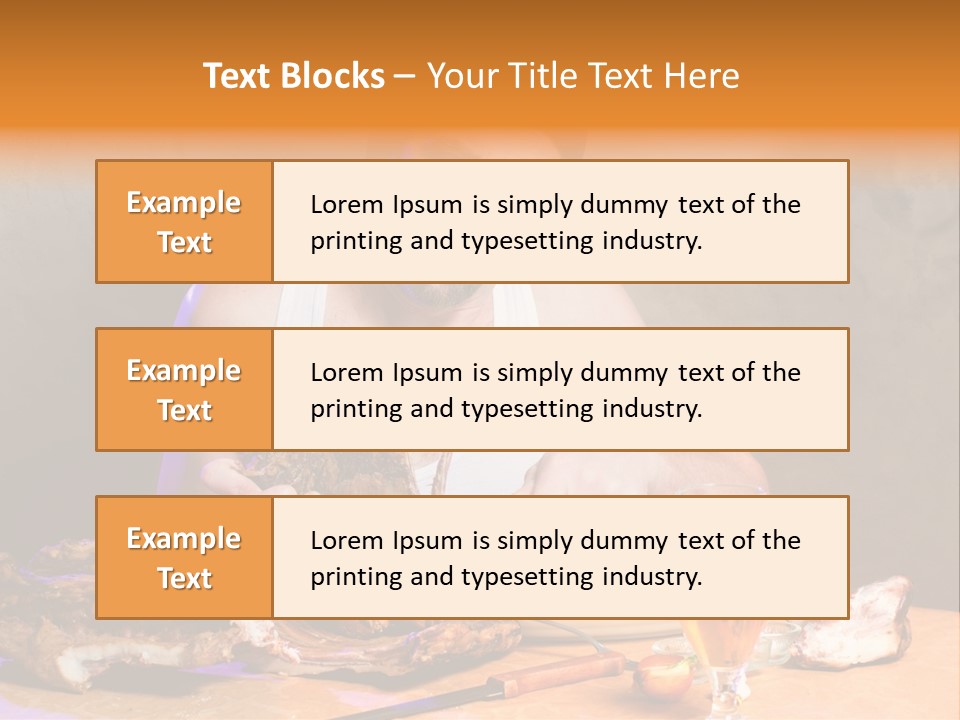 Beer And Pork PowerPoint Template