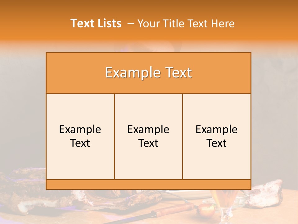 Beer And Pork PowerPoint Template