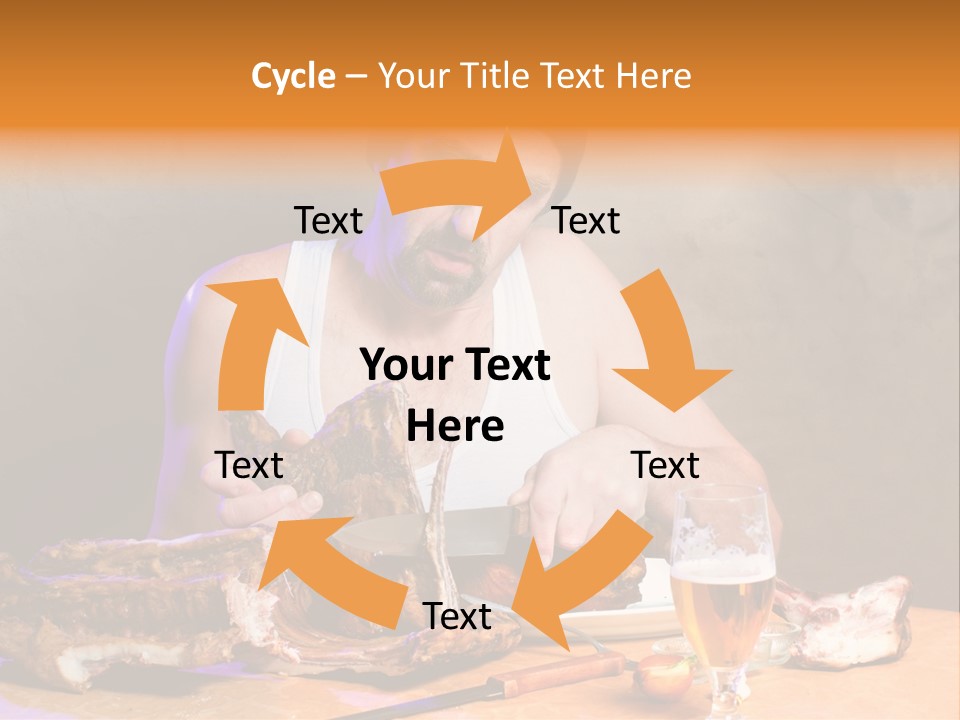 Beer And Pork PowerPoint Template