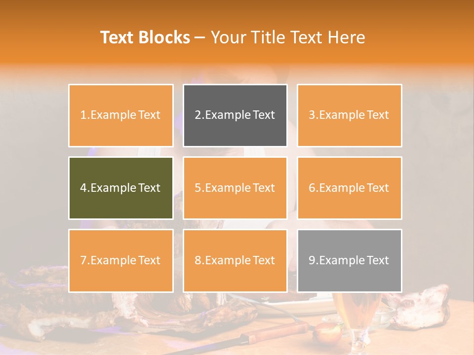 Beer And Pork PowerPoint Template