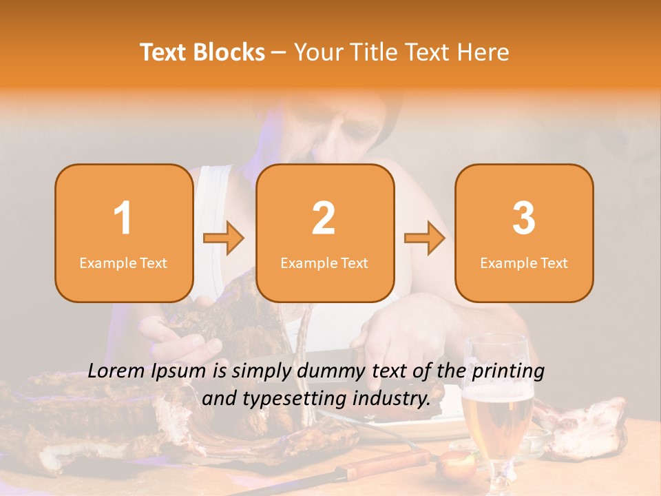 Beer And Pork PowerPoint Template