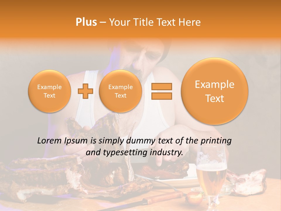 Beer And Pork PowerPoint Template