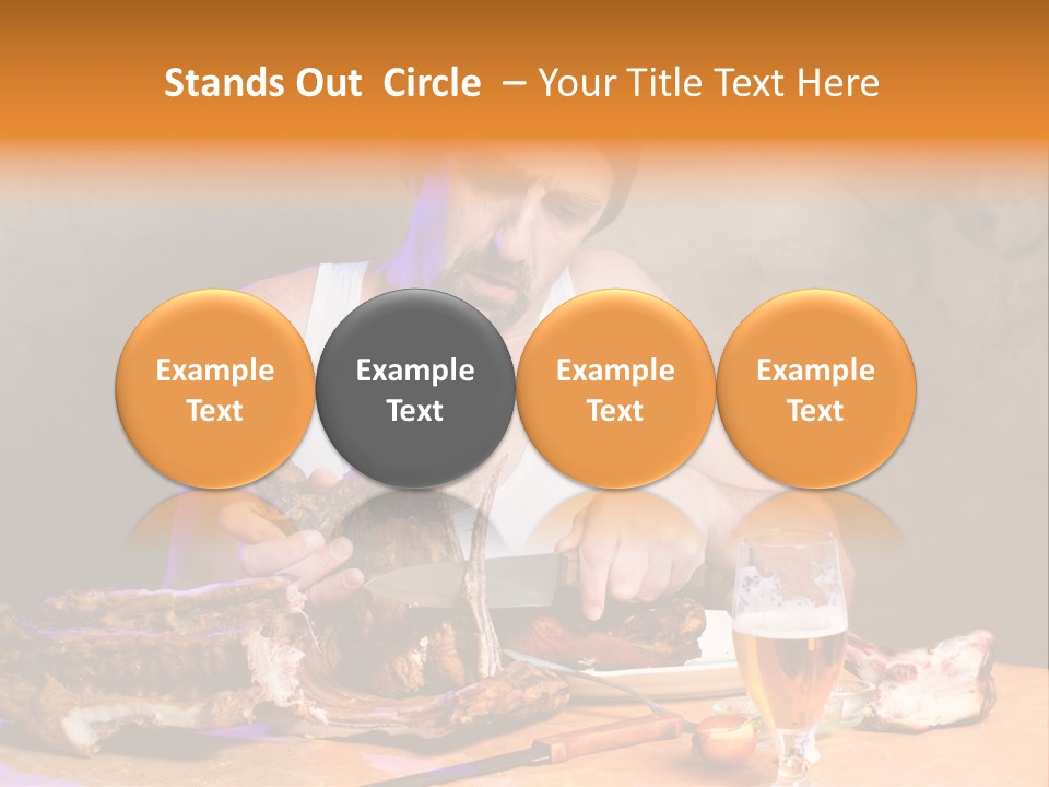 Beer And Pork PowerPoint Template