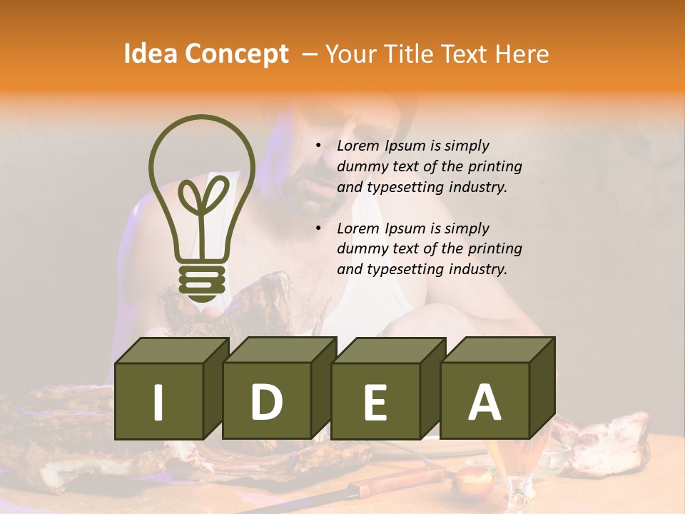 Beer And Pork PowerPoint Template