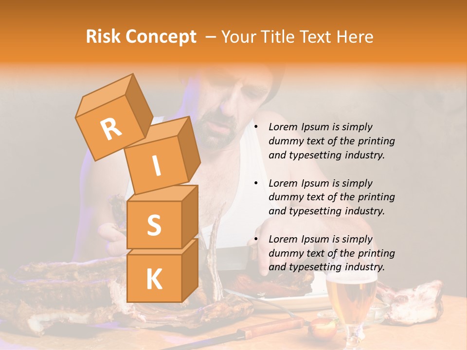 Beer And Pork PowerPoint Template