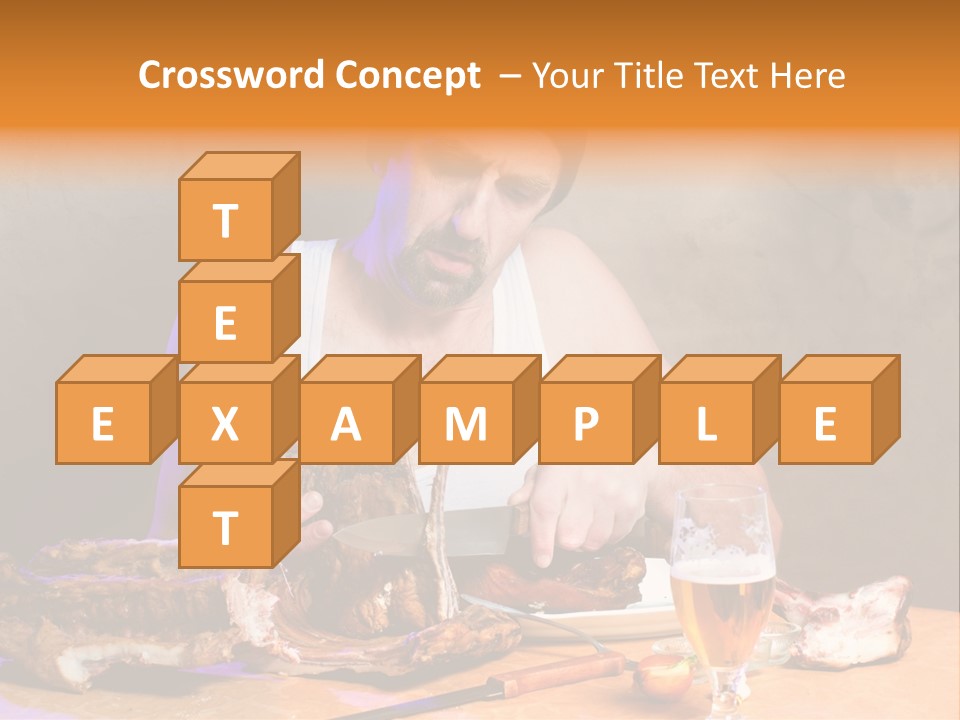 Beer And Pork PowerPoint Template