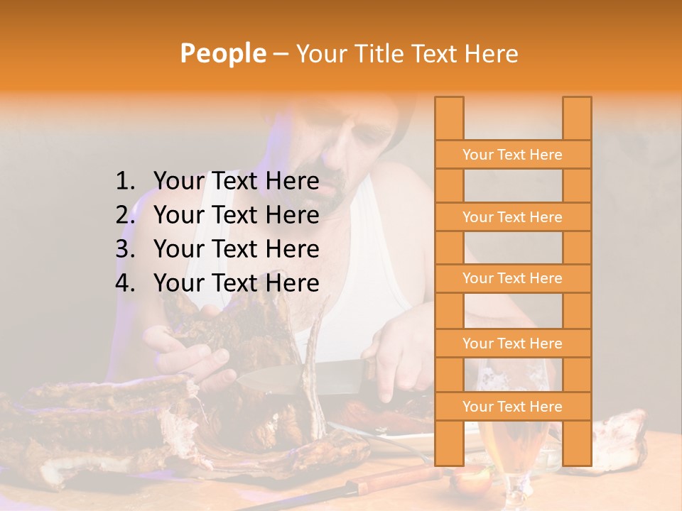 Beer And Pork PowerPoint Template