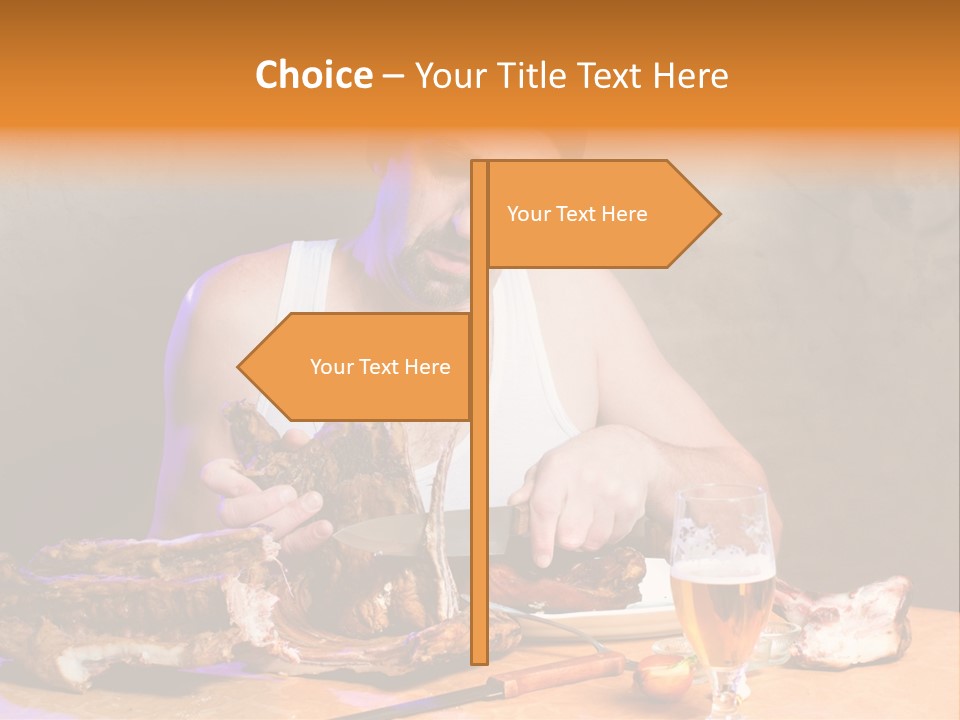 Beer And Pork PowerPoint Template