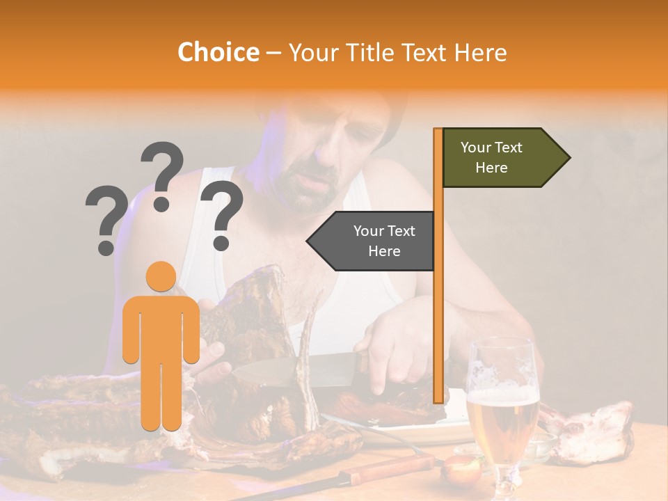 Beer And Pork PowerPoint Template