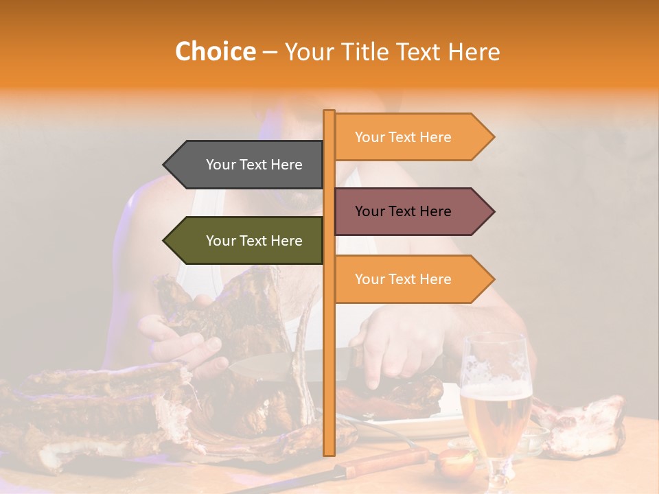 Beer And Pork PowerPoint Template