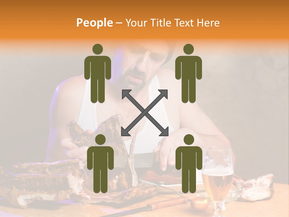 Beer And Pork PowerPoint Template
