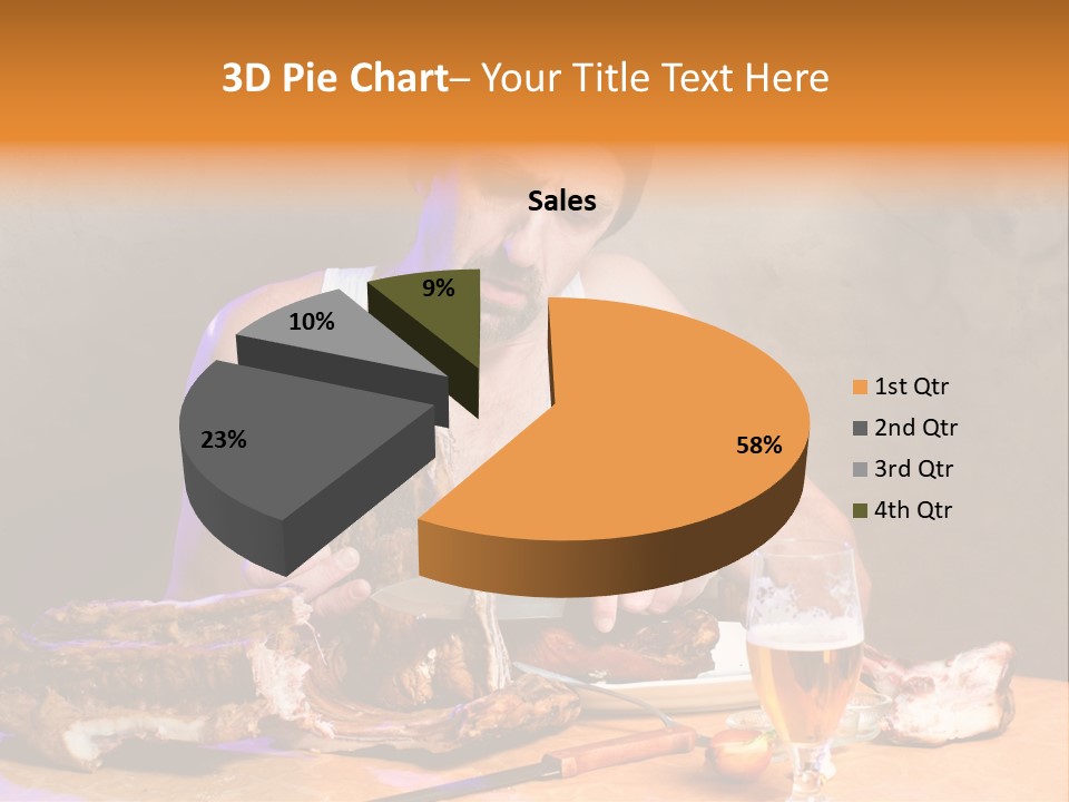 Beer And Pork PowerPoint Template